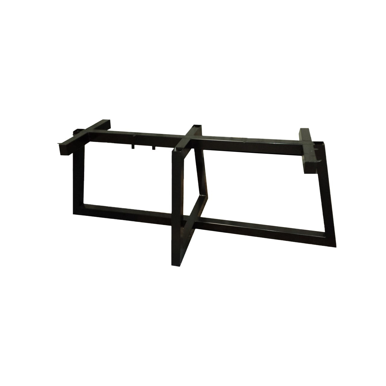 Contemporary Steel Table Frame Powder Coated Satin Black