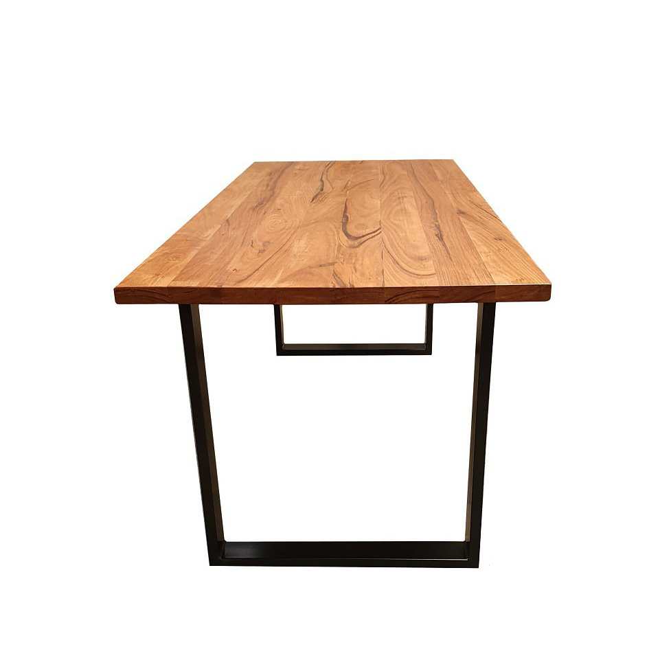 Modern Table Base with Solid Timber Top